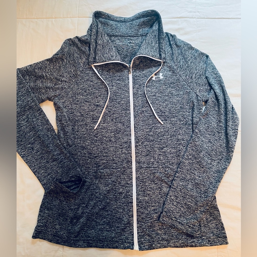 Under Armour - Heathered Grey Zip Up Jacket